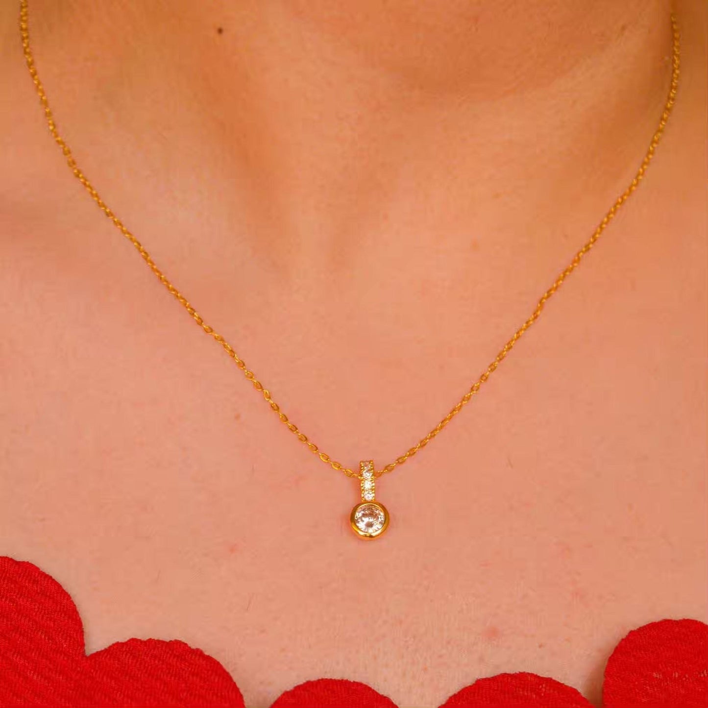 Gold Diamond Necklace