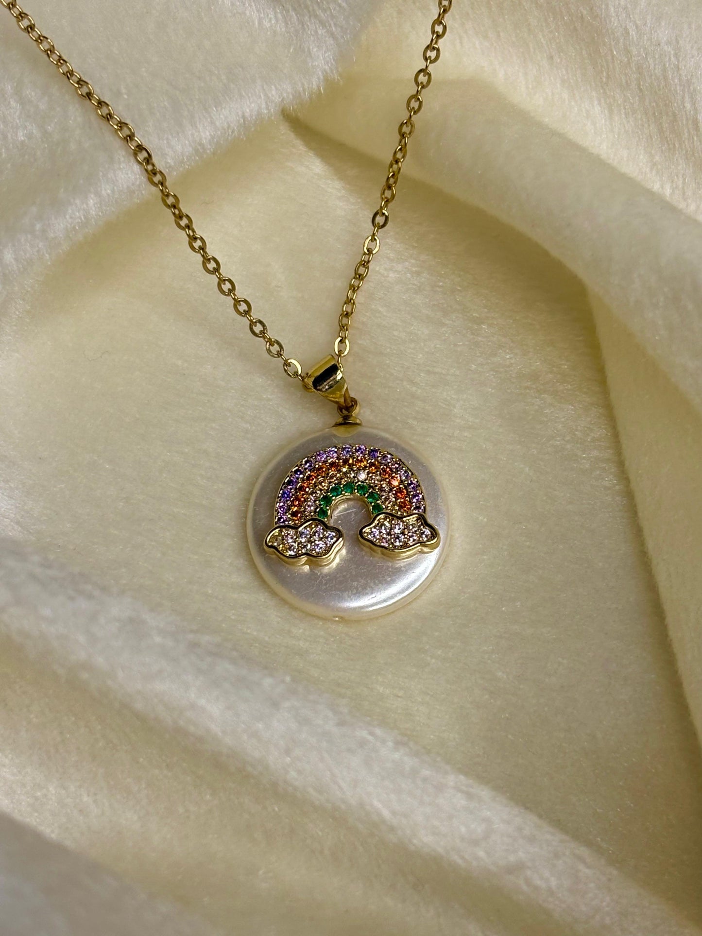 Rainbow Cloud Necklace