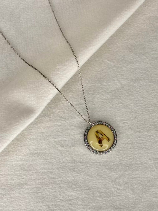 A Alphabet Initial Necklace - Gold Plated