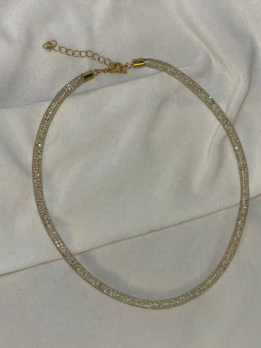 Gold Shimmery Premium Necklace( Gold )