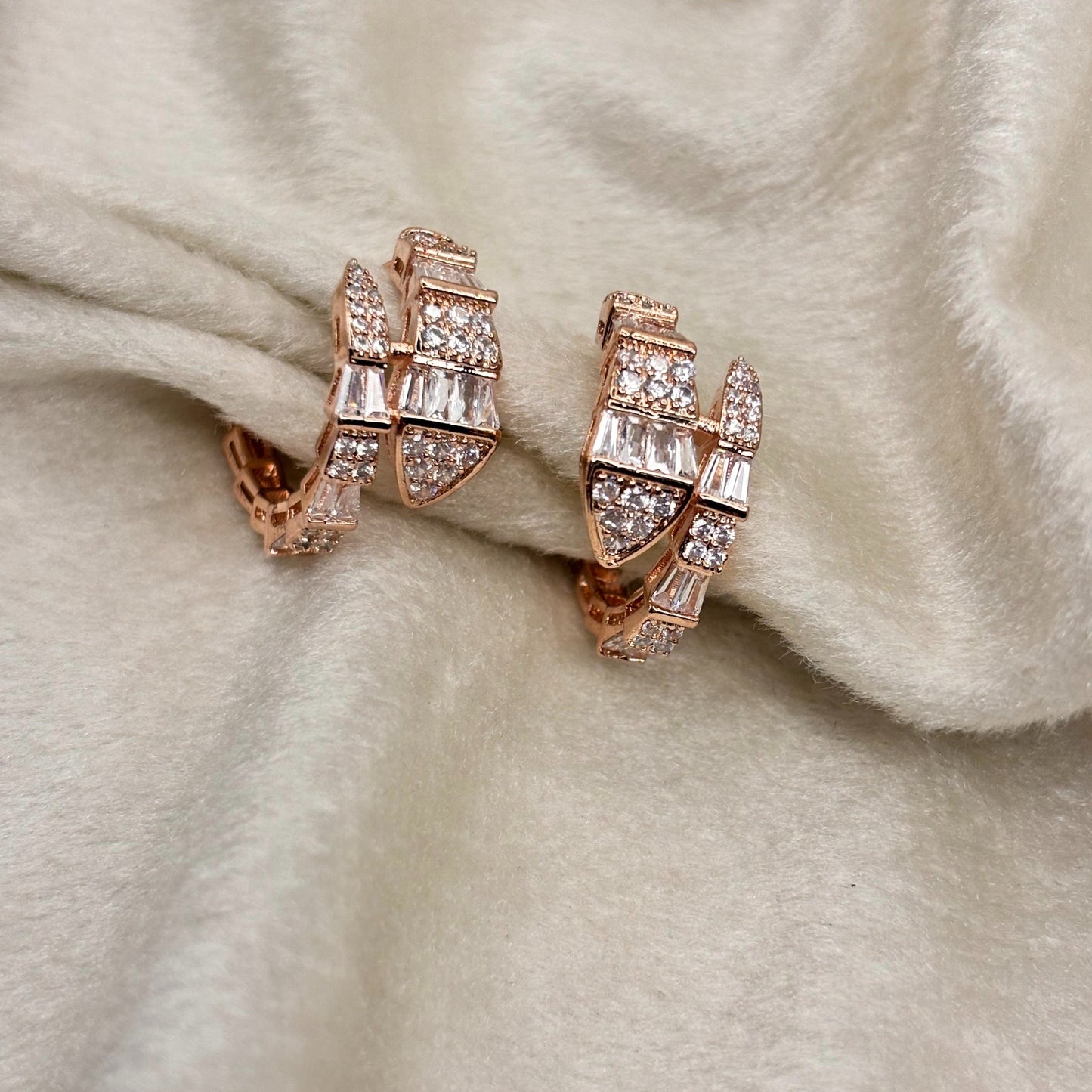 Rose Gold Hoop Earrings