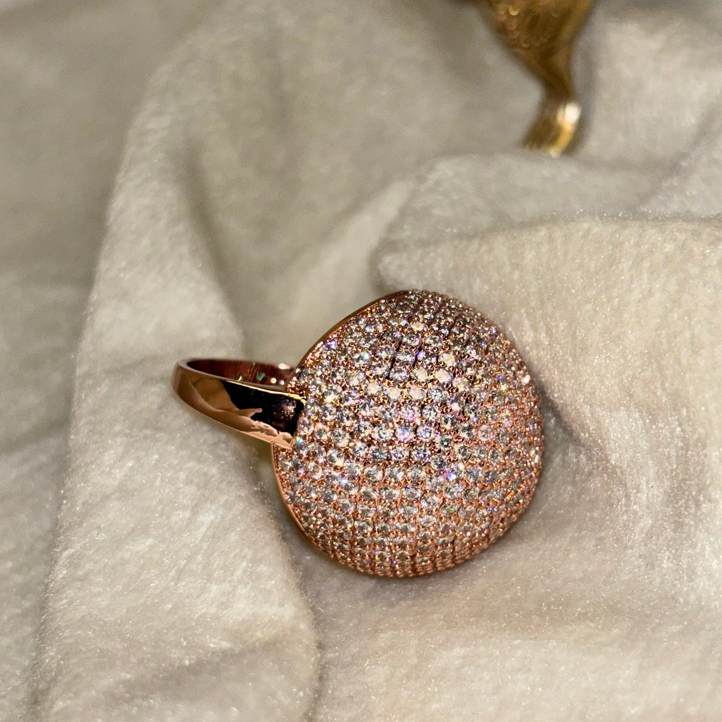 Dome Rose Gold Ring - Adjustable