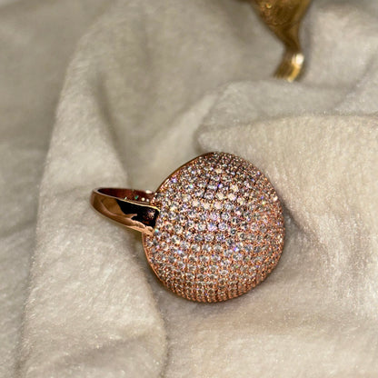 Dome Rose Gold Ring - Adjustable