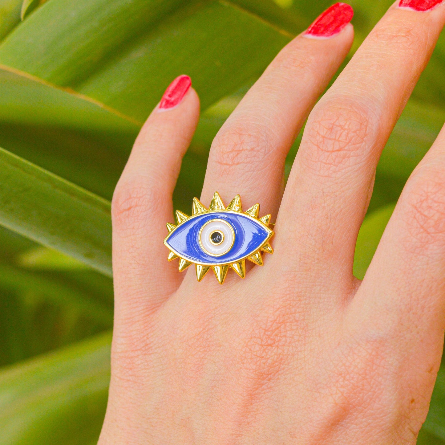 Shark Evil Eye Ring