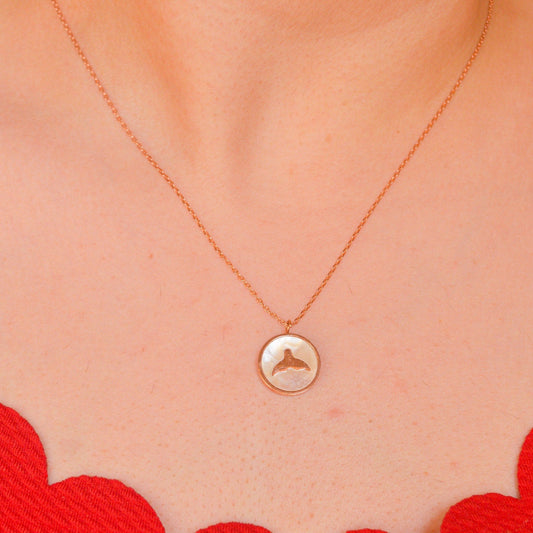 Dolphin Necklace - Rose Gold