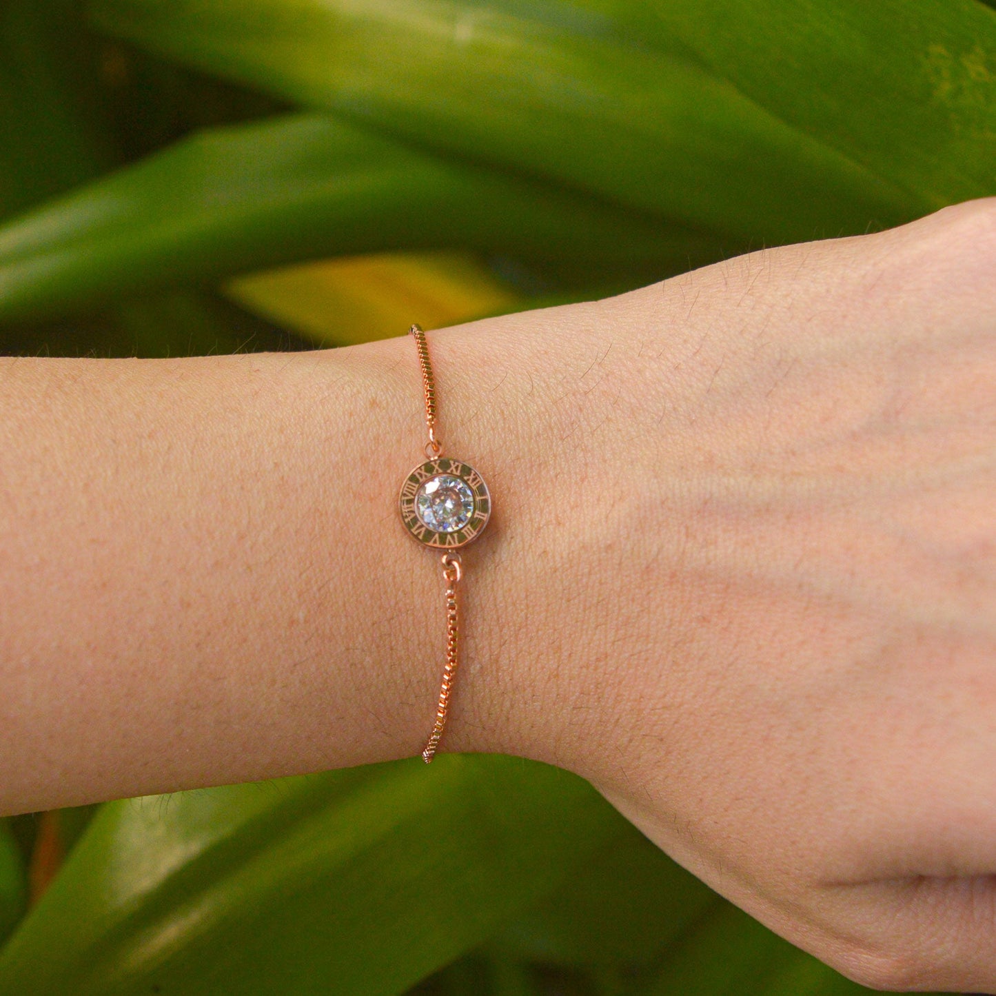 Roman Diamond Rose Gold Bracelet