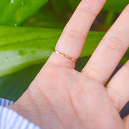 Rose Eyelashed Evil Eye Ring  ( Rose Gold )