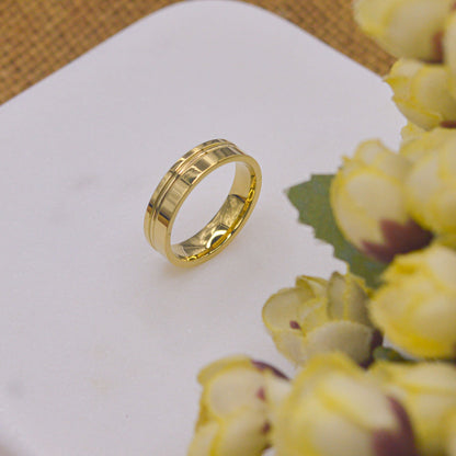 Classic Plain Gold Ring Band