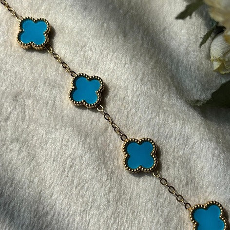 Blue Clover Bracelet