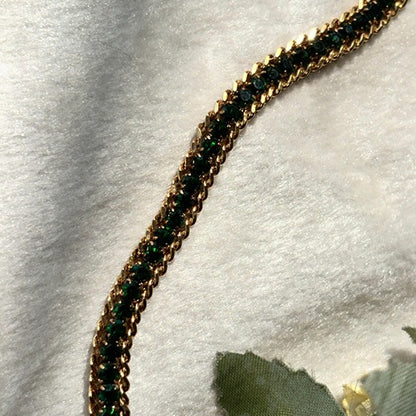 Emerald Shimmer Strand Tennis Bracelet