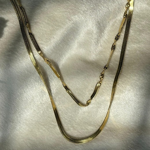 Layered Snake Chain Necklace