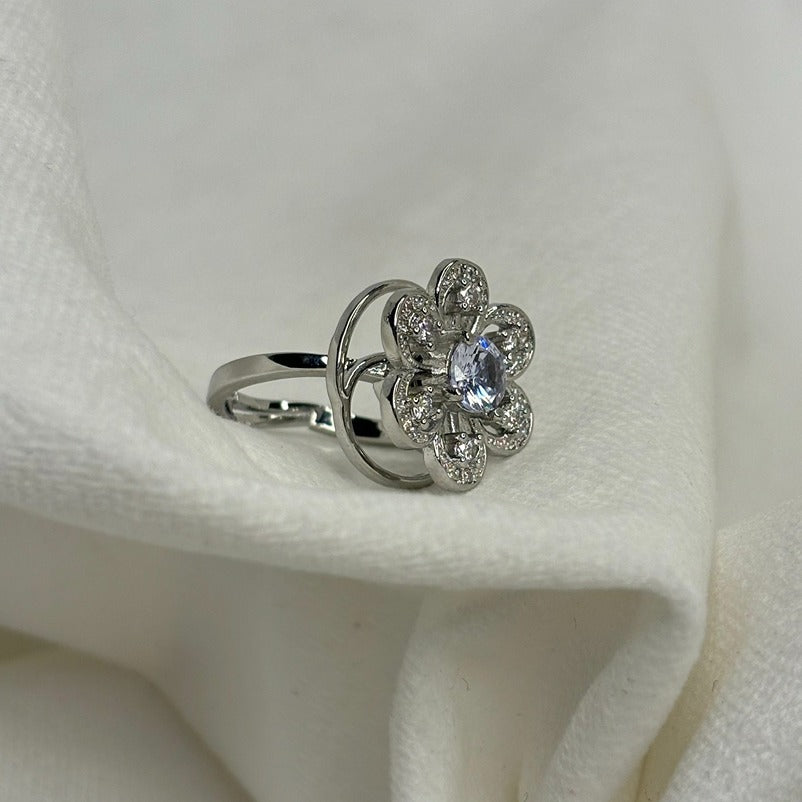 Crystal Peak Ring - Adjustable