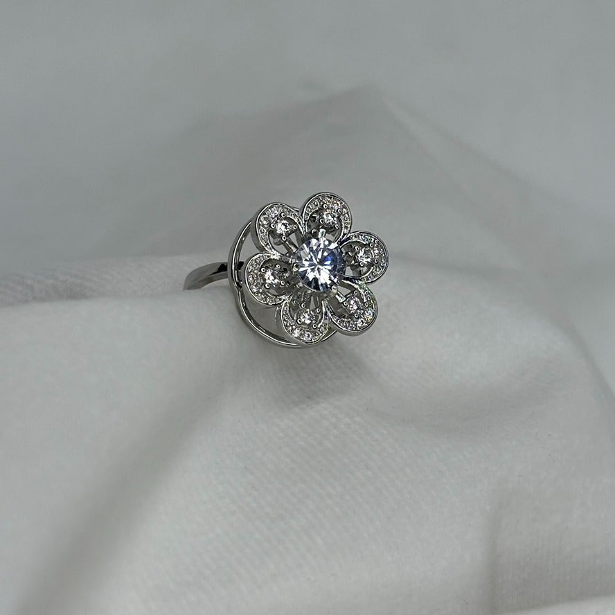 Crystal Peak Ring - Adjustable