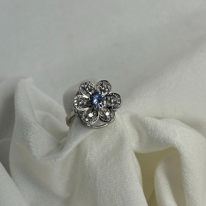 Crystal Peak Ring - Adjustable