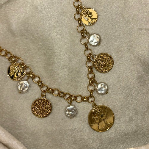 Coin Charm Necklace