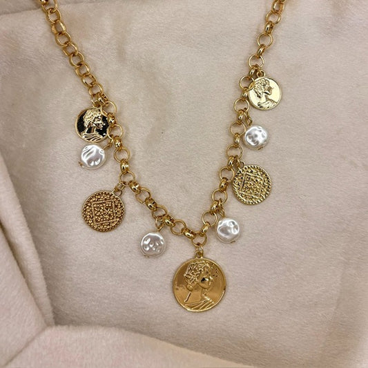 Coin Charm Necklace