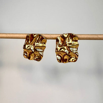 Texture Tantrum Earrings - Gold