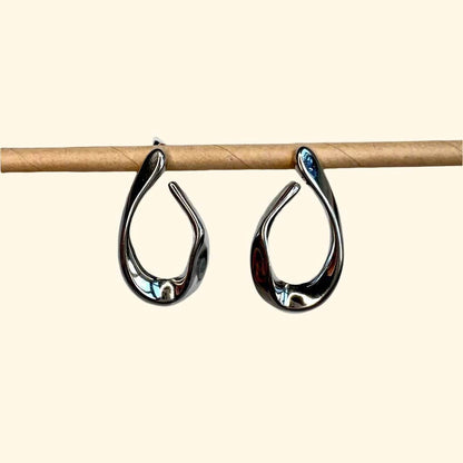 Irregularly Chic Earring - Silver