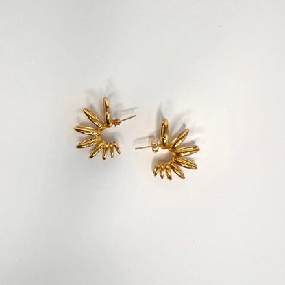 Spikey Hoop Earrings