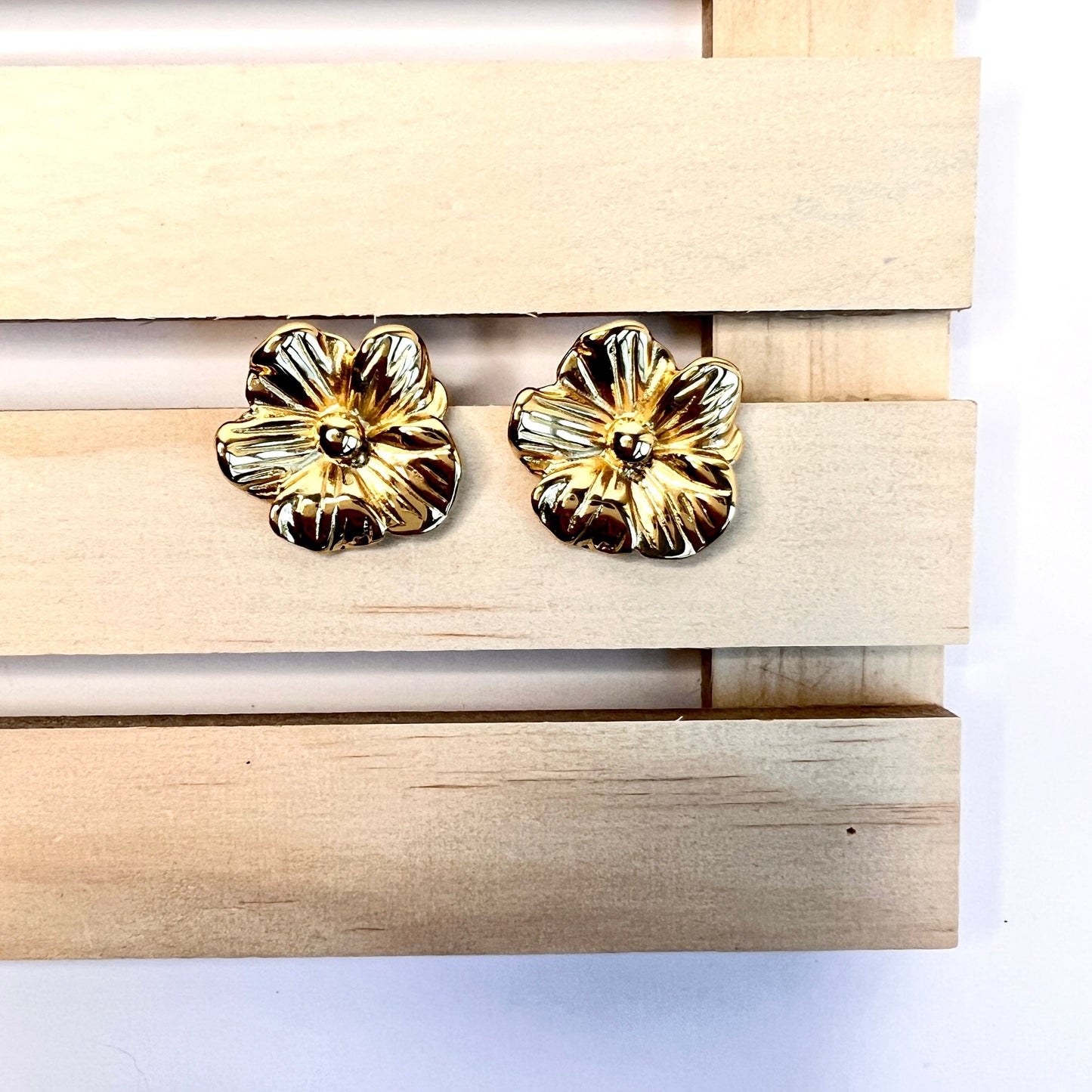 Golden Blossom Earrings