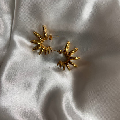 Spikey Hoop Earrings