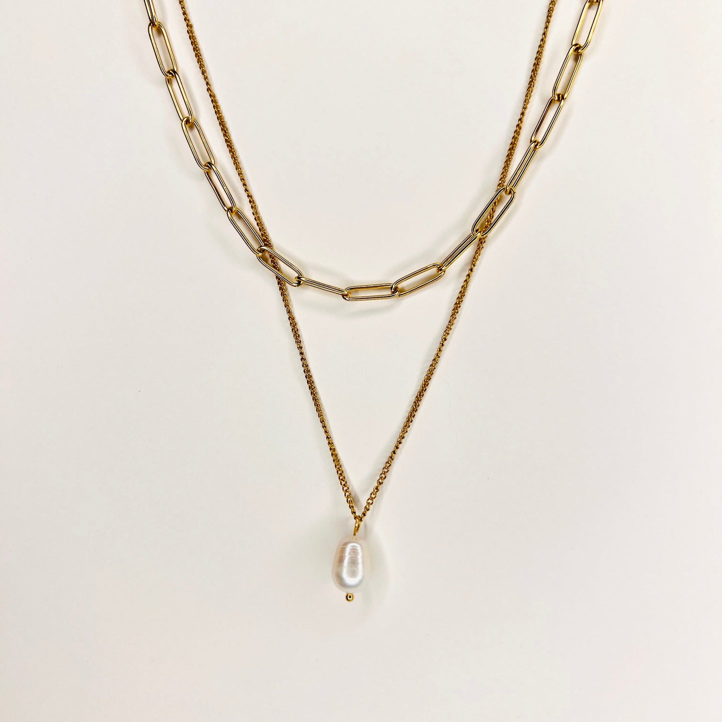 Golden Glow Pearl Necklace