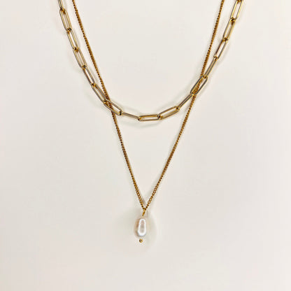 Golden Glow Pearl Necklace