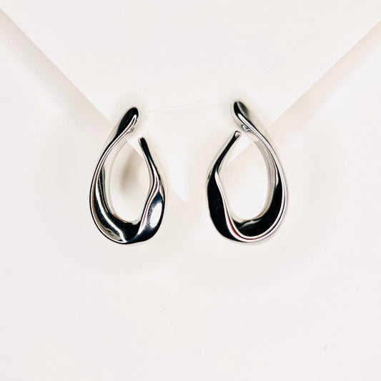 Irregularly Chic Earring - Silver