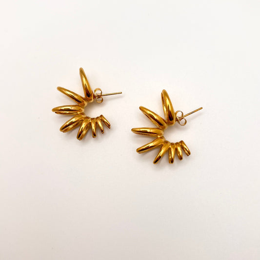 Spikey Hoop Earrings