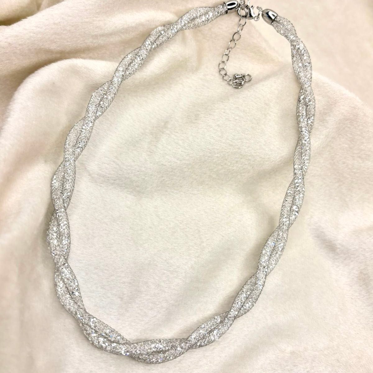 Pixie Band Necklace Twist - Silver