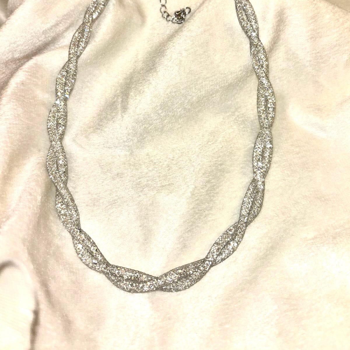 Pixie Band Necklace Twist - Silver