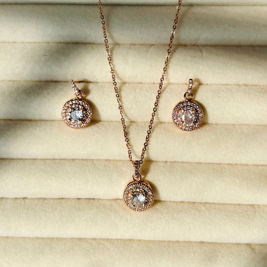 Diamond Embrace Necklace Set