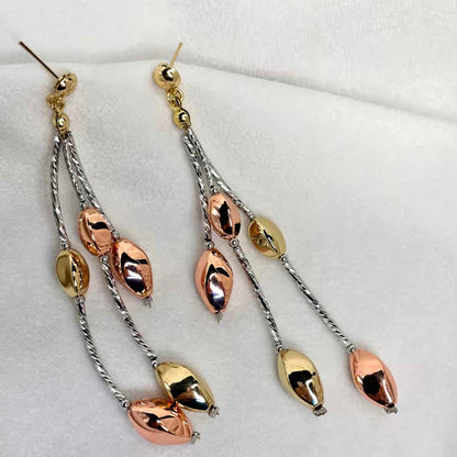 Rose Golden String Earrings