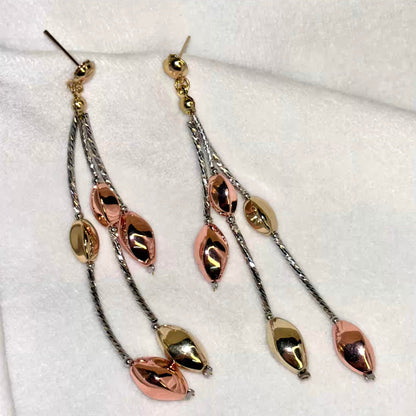 Rose Golden String Earrings