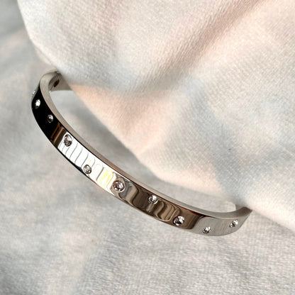 Hinged Bracelet - Silver