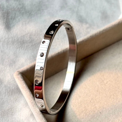 Hinged Bracelet - Silver