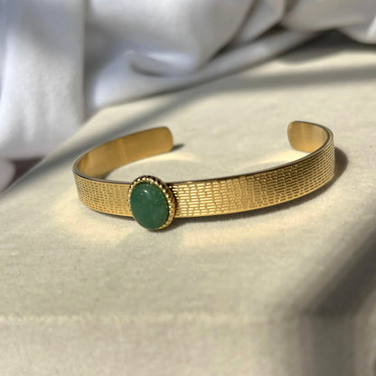 Green Cuff Bracelet