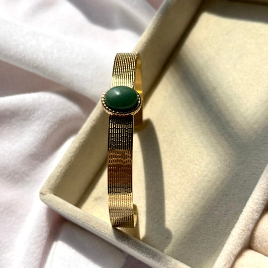 Green Cuff Bracelet