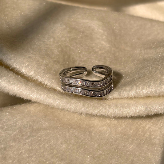 Silver Wavy Ring