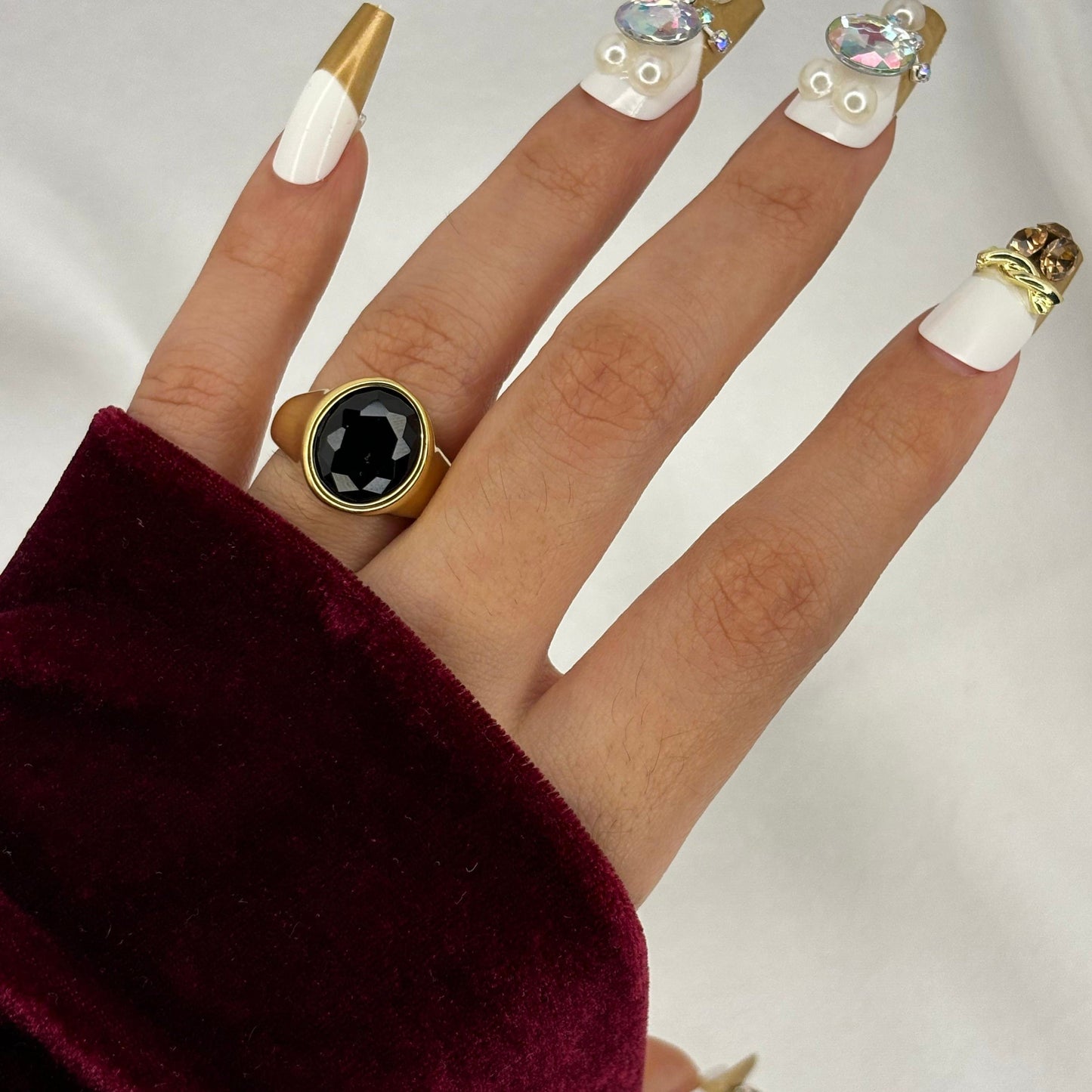 Onyx Gold Ring