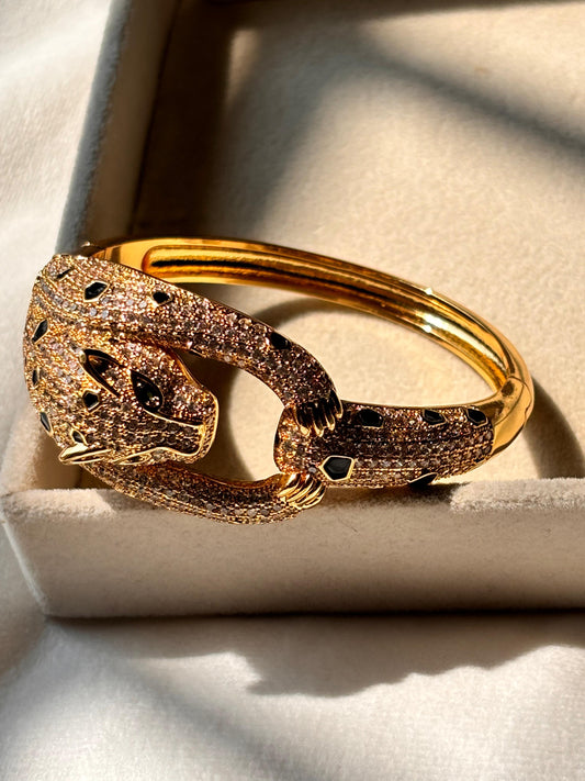 Leopard Inspired Bangle Bracelet