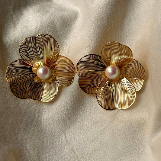 Golden Flora Earrings