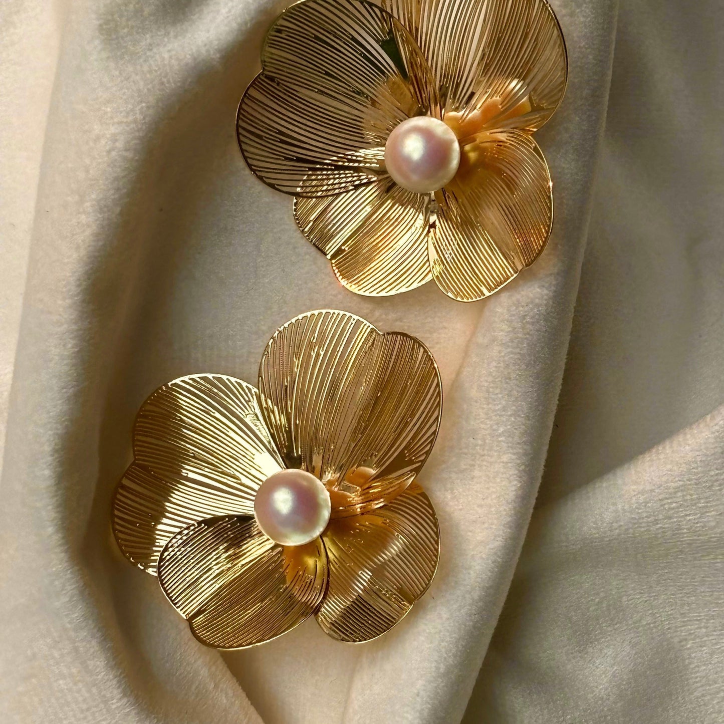 Golden Flora Earrings