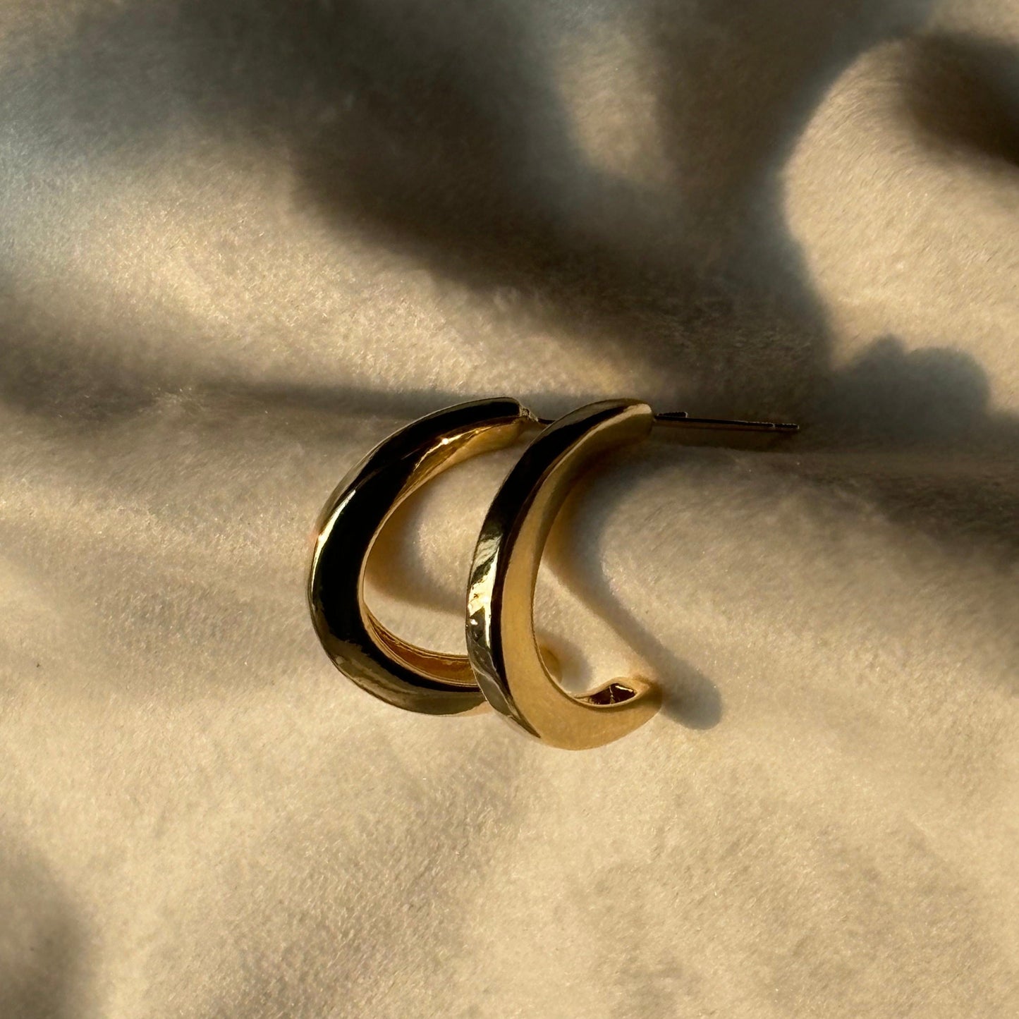 Crescent Moon Hoops