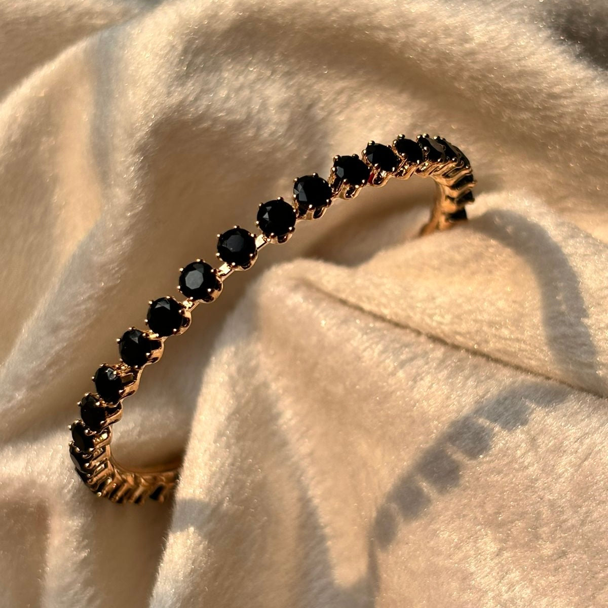 Black Sapphire Tennis Bracelet