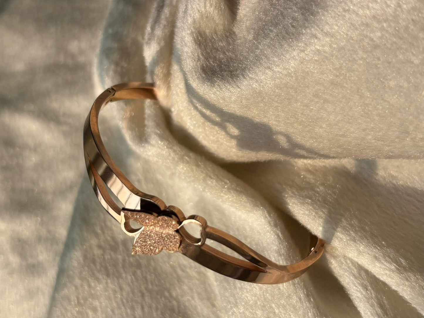 Butterfly Wings Bracelet - Rose Gold