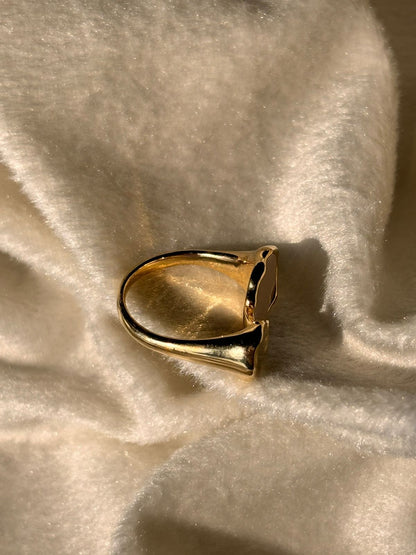 Gold Plated Adjustable Ring