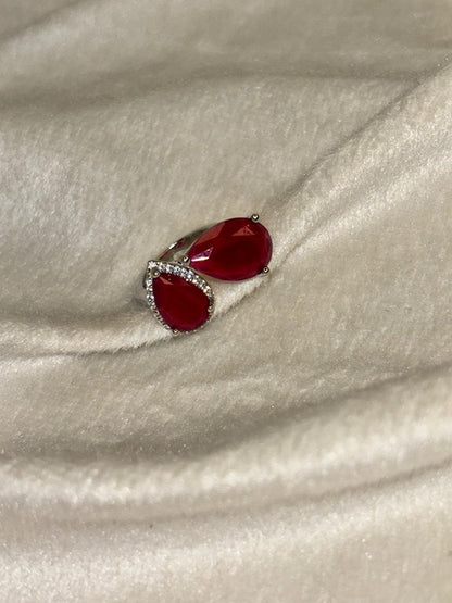 Red Ruby Ring - Adjustable