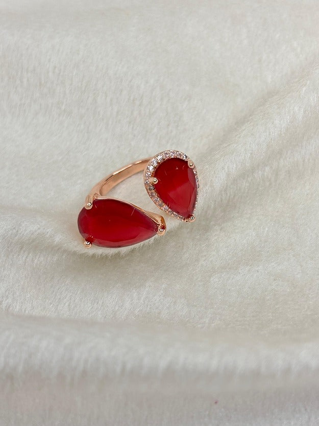 Red Ruby Ring - Adjustable