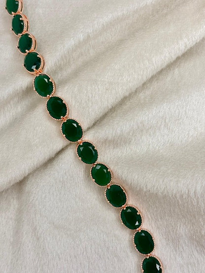 Emerald Green Studded Bracelet